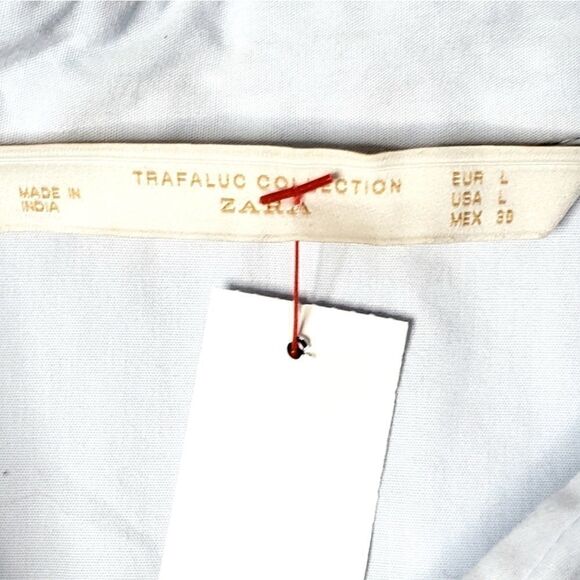 Zara Trafaluc | Floral Embroidered Button Down Top - Picture 4 of 5